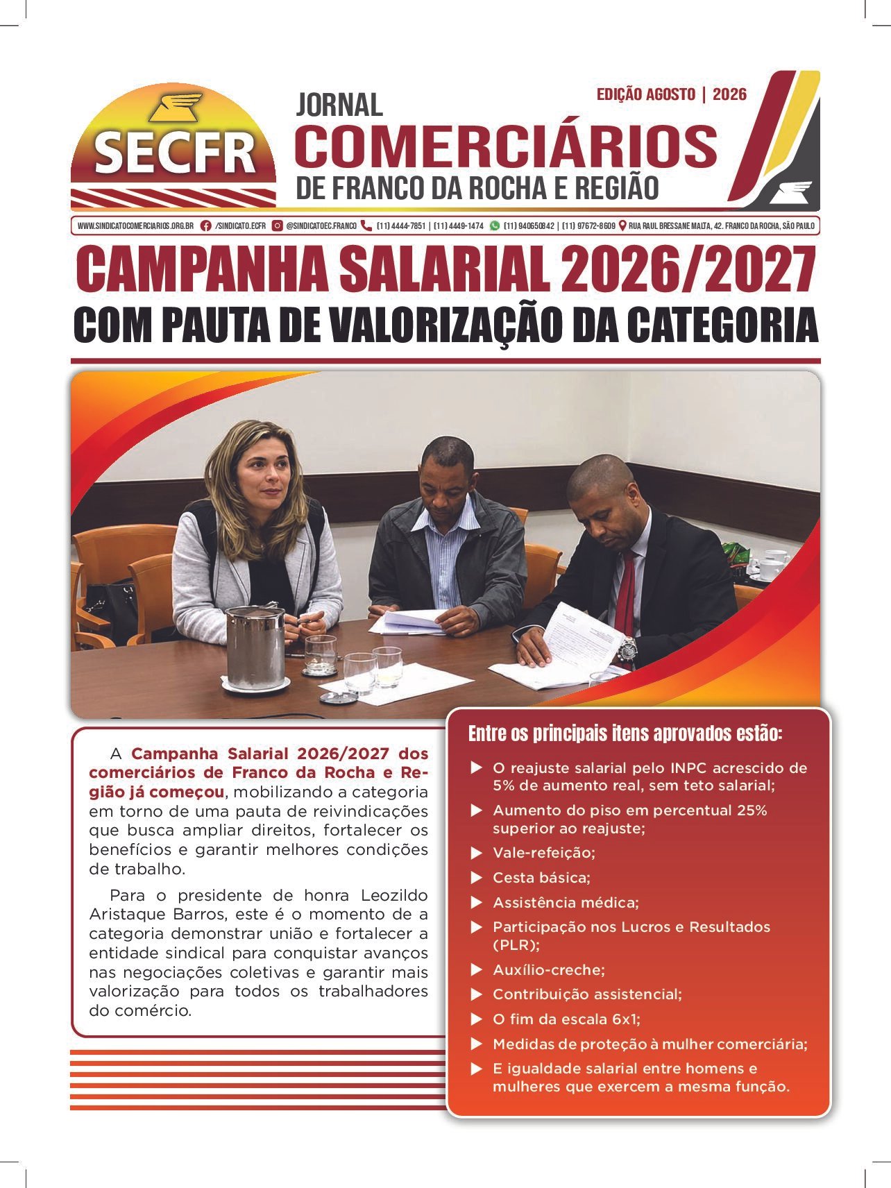 📰 Jornal do Sindicato – Edição de Agosto