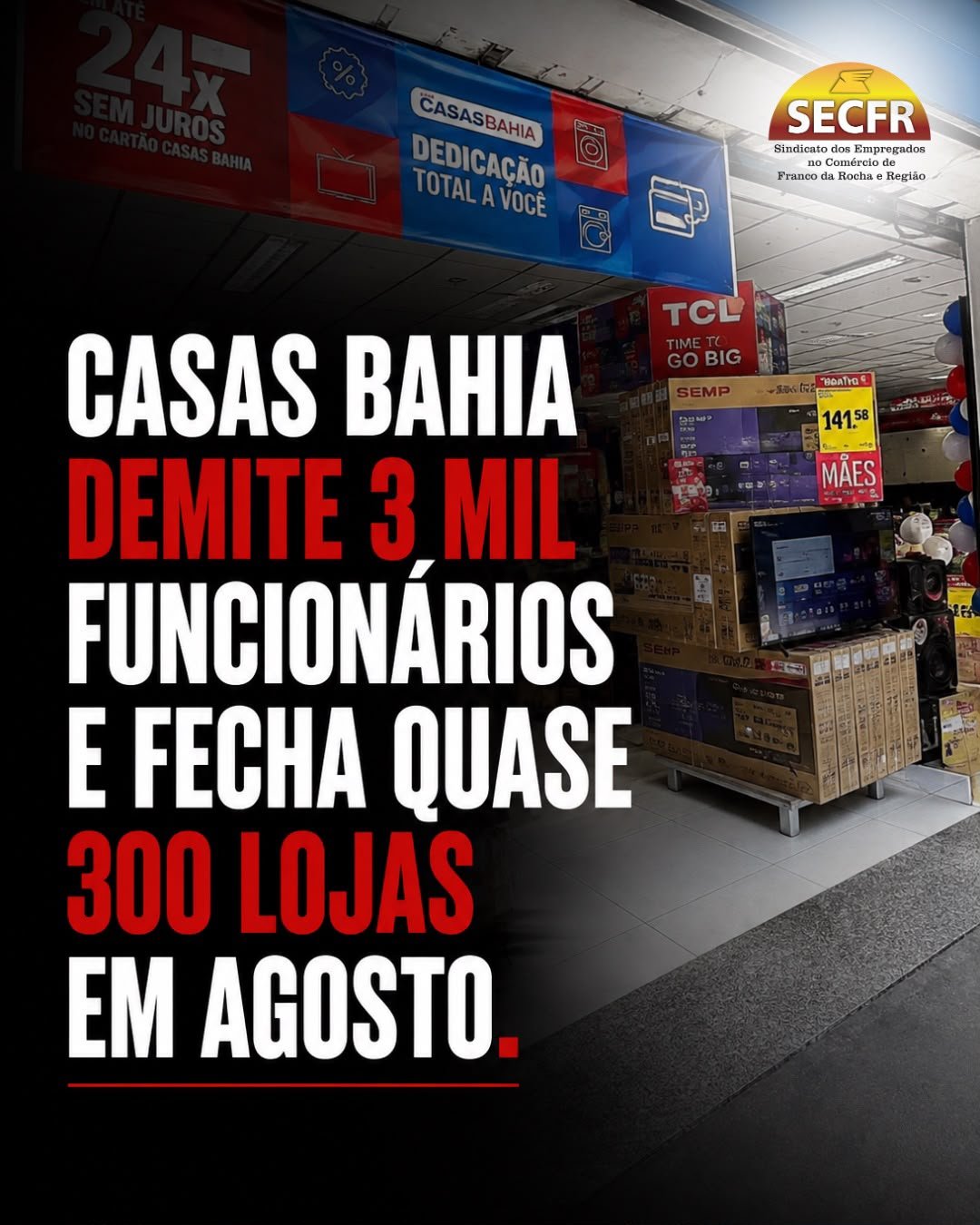 Nota do Sindicato dos Comerciários de Franco da Rocha e Região