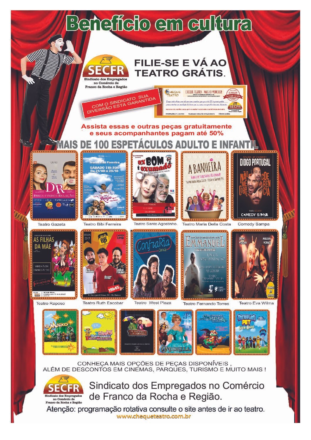 Sindicato firma nova parceria com o Cheque Teatro